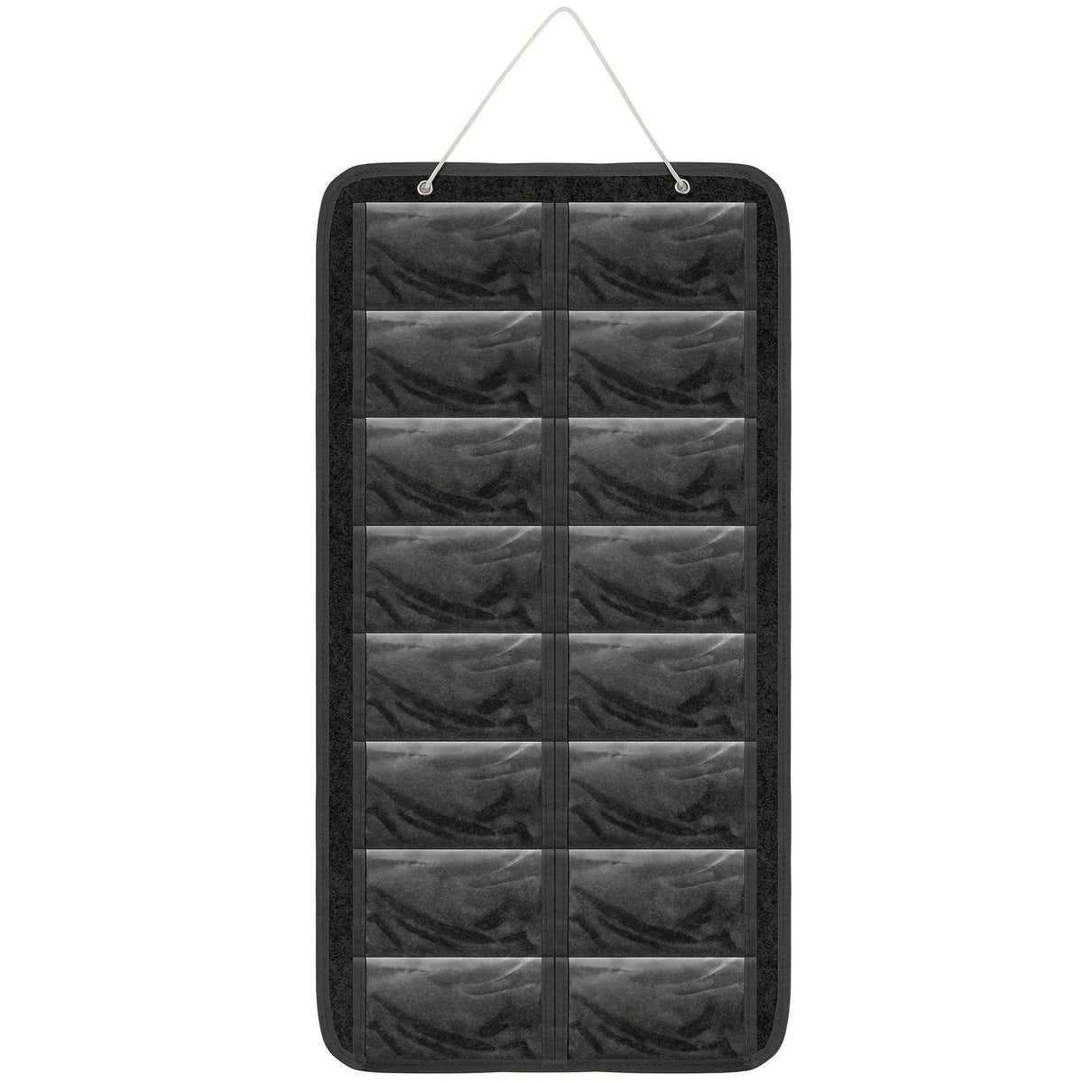 Eyewear Accessories - Sunglasses Organizer 16 Pockets Hanging Wall-Mounted Felt Storage Bag - product detail view 10