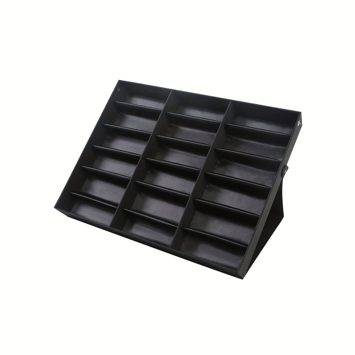 Eyeglass Display Case 18 Grids Organizer Box Velvet Glasses Storage with the Listed Color, Size or Style Options for Everyday Styling