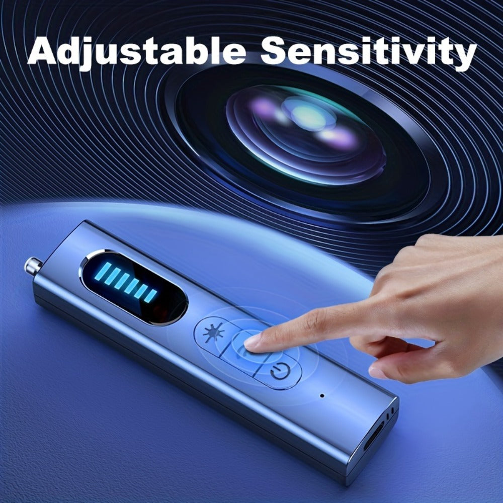 Hidden Camera Detector Anti-Spy RF Signal Scanner, GPS Tracker Finder, Wireless Bug Detector, Portable Protection for Hotels