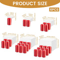 Acrylic Buffet Risers 6pcs Display Stand Set 8 Sizes 3"-10", Cube Box Riser Shelf for Party Catering Dessert Table