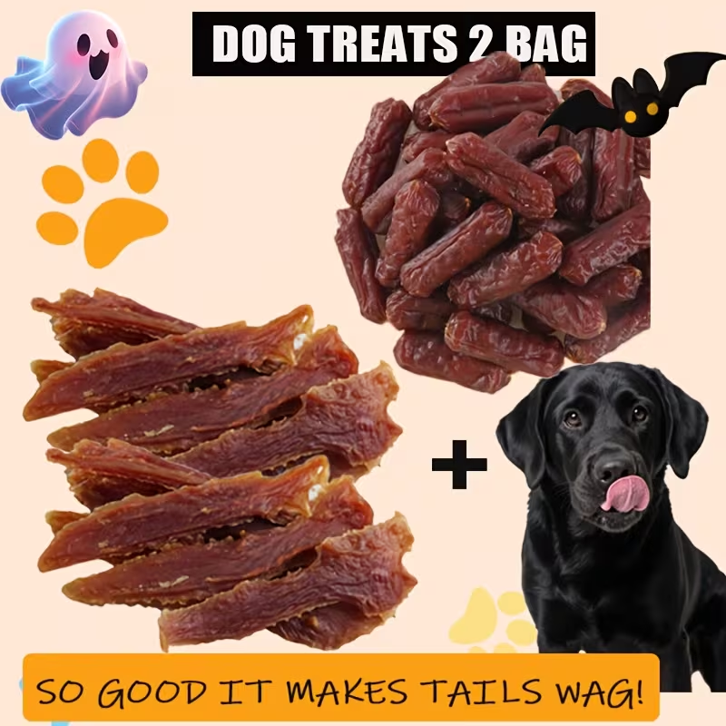 Dog Treats Chicken, Duck and Egg Yolk Assortment with Multi-Bag, 350g and 25 x 4g Options for Dog Reward Use