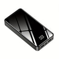 Power Bank 30000mAh or 100000mAh with 22.5W Charging, Digital Display and LED Flashlight in Black or Red