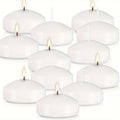 Floating Candles 2 Inch, 50 Pack White Paraffin Wax Candles for Wedding, Birthday, Valentine's Day
