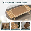 Jigsaw Puzzle Table with Folding Legs – 4 Drawers 16 Sorting Grids Portable Wooden Puzzle Board for 1000 Pieces