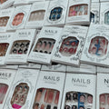 Press On Nails 576-Piece Full-Cover Assorted Glossy Variety Set with Styles for Parties and Daily Wear