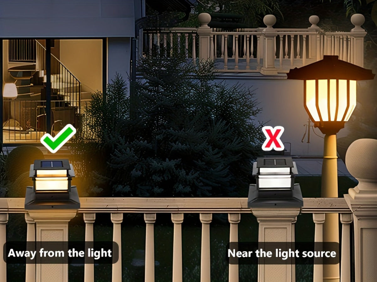 Solar Post Cap Lights for Fence Deck 6 Pack - Outdoor Bright LED for Garden Porch Patio Stair for an Everyday Personal Care Routine