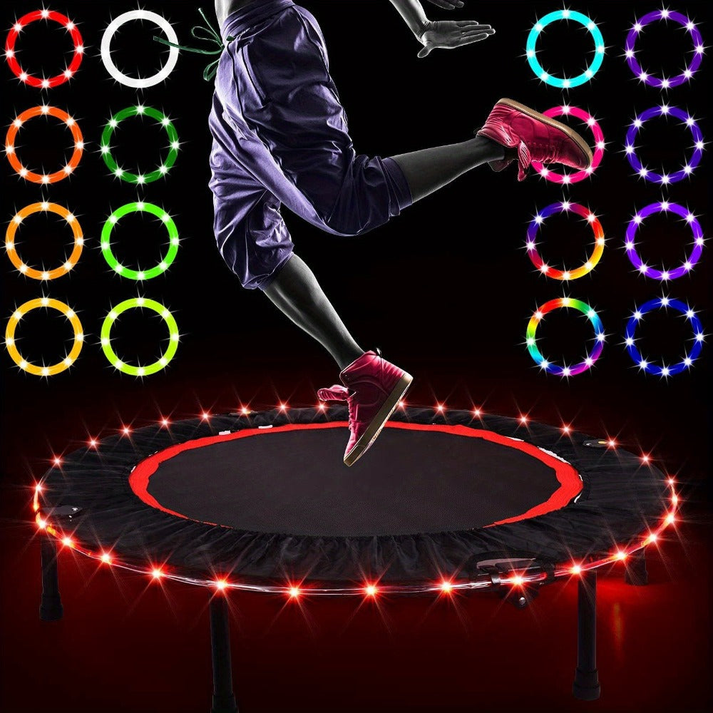 Solar Powered LED Trampoline Lights Colorful Rope Lights for 8-16 Ft Trampolines 8 Dynamic Modes IP65 Waterproof Outdoor Backyard Decoration