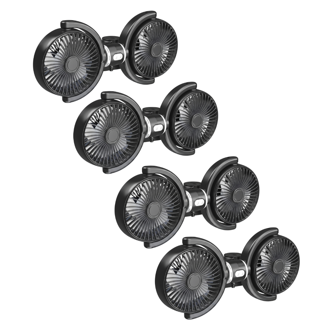 USB-A Backseat Dog Cooling Fan 4-pack