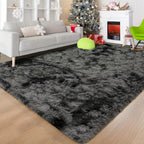 Rectangular Shaggy Area Rug with Nine Color Labels and 3 x 5-Foot to 8 x 10-Foot Size Options