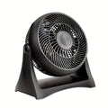 Turbo Table Fan 8 Inch 3-Speed Quiet Air Circulator, Wall Mountable with Adjustable Tilt and Carry Handle