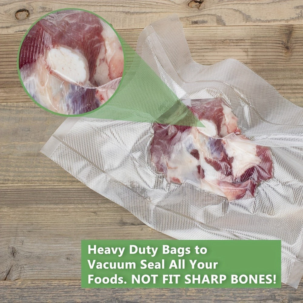 Vacuum Sealer Bags Reusable Airtight Food Storage Bags Multiple Sizes, No Power Needed, Keep Meat