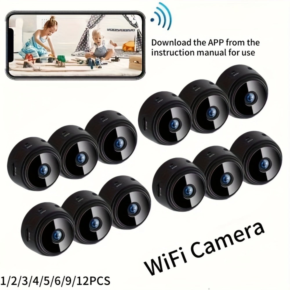 Wide-Angle Security Camera 1080P Rechargeable Battery, Multi-Pack 2/4/5/9/12 Options, Dual-Band 2.4G/5G WiFi