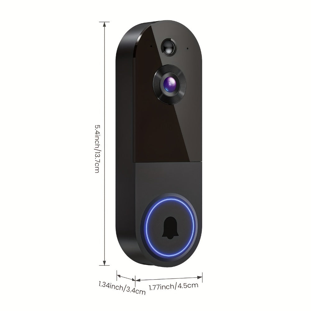 Video Doorbell 2K Wireless Camera with Night Vision, Two-Way Audio, Rechargeable Power and Local Storage Support
