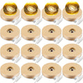 LED Light Base Wooden Display Stand 16 Pack USB Powered White Light Base for 3D Crystal for Parties, Celebrations and Guest Favors