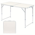 Folding Table 3ft and 4ft Aluminum Alloy Picnic Design with Two Height Positions and Fold-Flat Carry Case