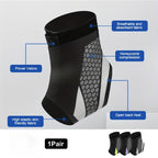 Ankle Compression Support Strap 2-Pack Adjustable Breathable Lightweight Secure Fit Unisex for Daily Use Sports Running Hiking Recovery