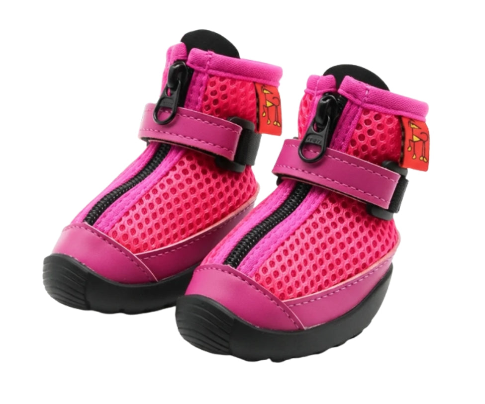 Greyhound and Whippet Dog Boots, Large - Hot Pink