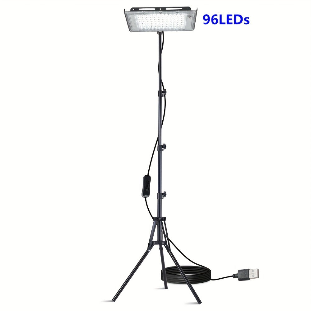 LED Work Light USB Powered 6000K Super Bright, Adjustable Height & Angle Bracket Lamp for Construction Site