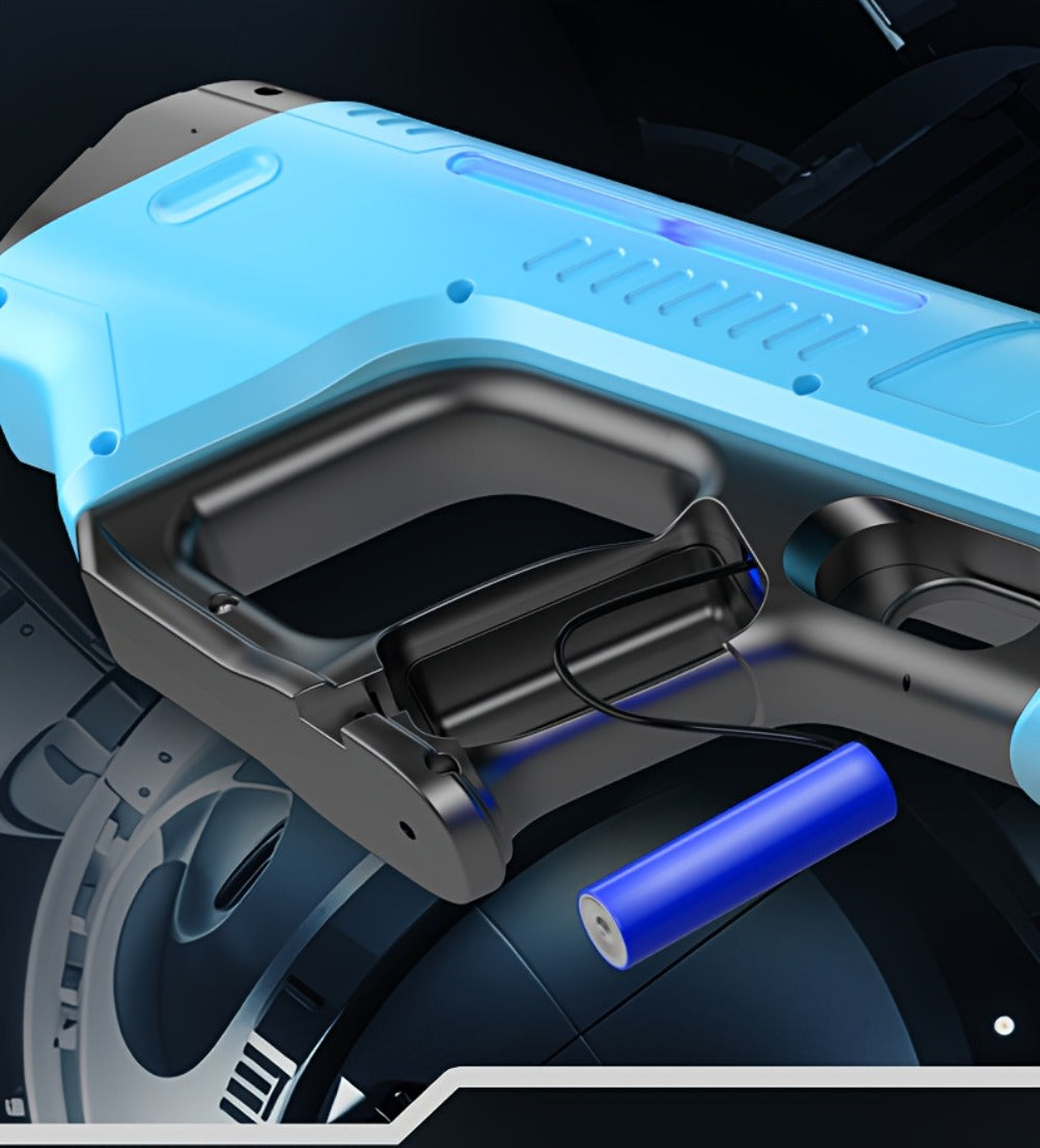 Electric Pulse-Light Water Blaster with Auto-Suction Refill, 16.54-Inch Body and Three Color Options