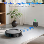 Robot Vacuum Cleaner 5000Pa 3-in-1 Sweep Vacuum Mop with Auto Charging App Voice Control for Entryways, Bedrooms and Living Spaces