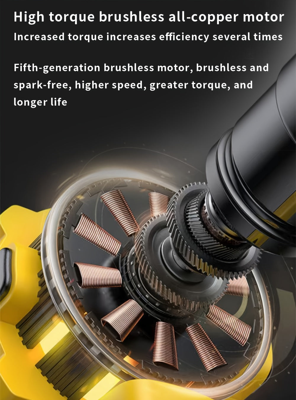 21V Cordless Drill Brushless Impact Wrench Multifunctional, Lithium Battery, Quick Charger, Variable Speed