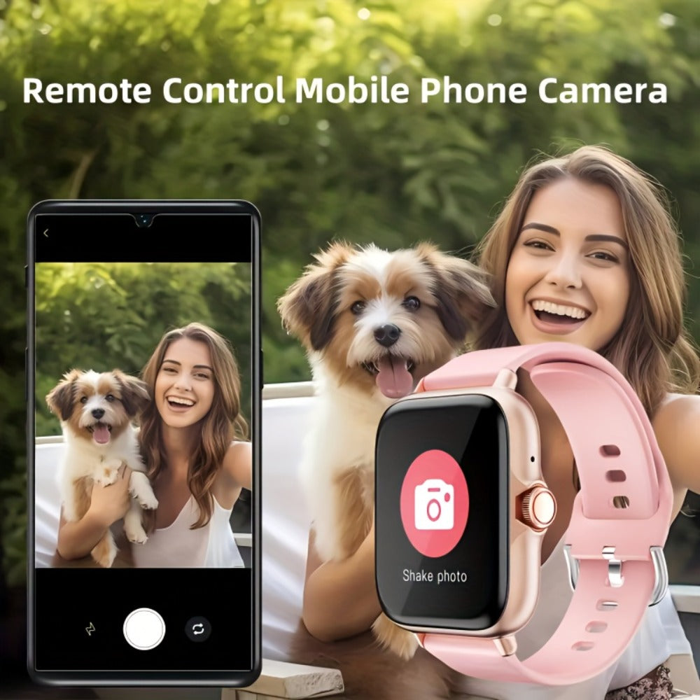 Smartwatch with Bluetooth Calling 1.91" AMOLED HD Touch Screen, Voice Assistant, Music Playback, Built-in Mic & Speaker, Multi-Sport