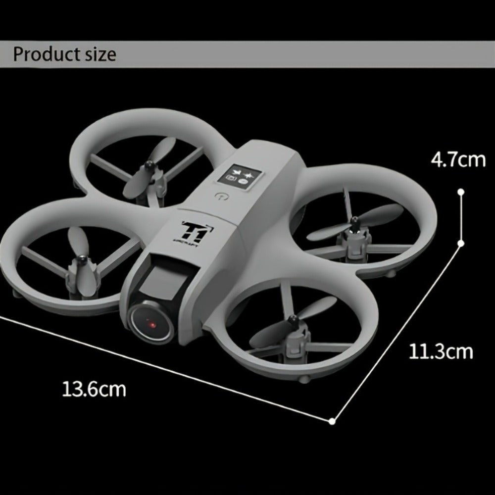 4K RC Airplane Auto Hover Dual Batteries Optical Flow WiFi FPV Camera One-Key Return Roll Anti-Shock Anti-Collision