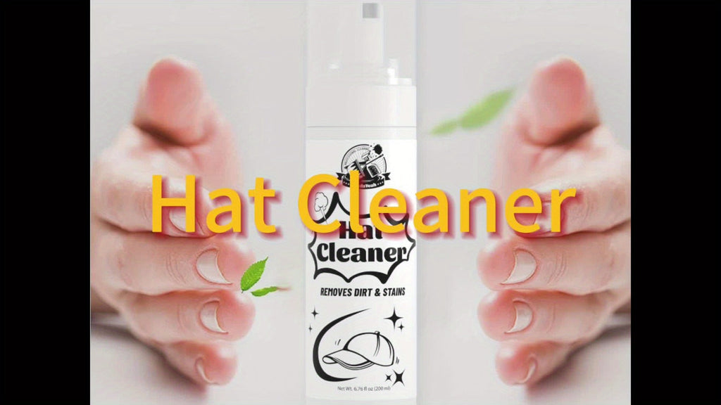 Hat Cleaner Foam Spray – Professional Stain Remover for Wool, Felt & Fur Hats, Removes Dirt, Sweat & Fingerprints, 6.76 Fl Oz (200ml)