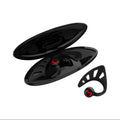 Wing-Style Ear-Hook TWS Wireless Earbuds with Oval Charging Case in Black, Green or White Options