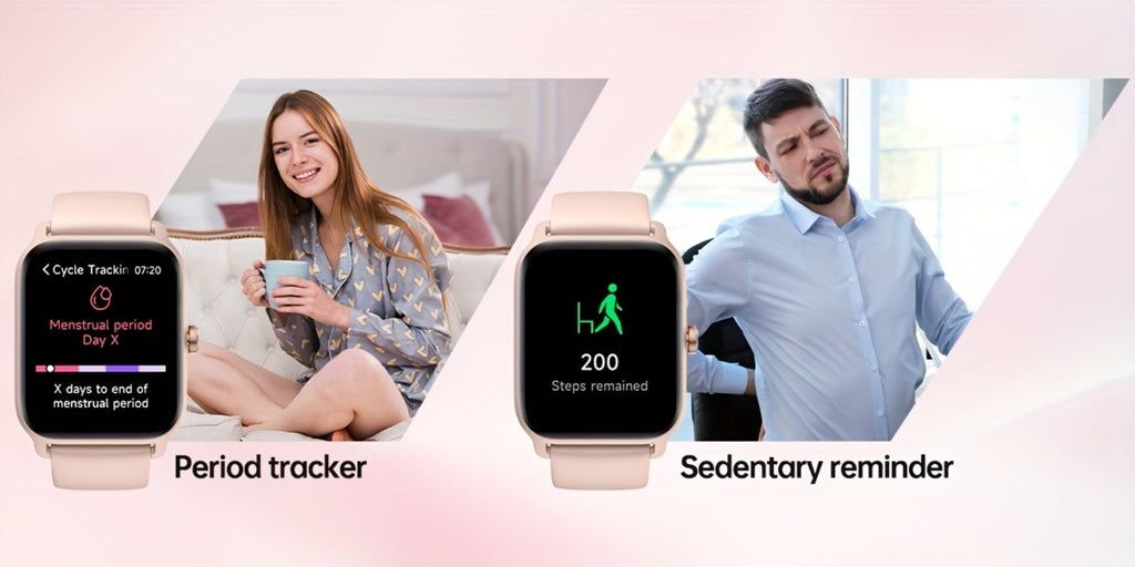Smartwatch with Built-in Alexa FAWEIO 1.8" HD Touch Screen, Bluetooth Calling, 100+ Sport Modes, Fitness Tracker Heart Rate Sleep