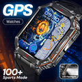 Smartwatch for Men with GPS, IPX8 Rating, Altimeter, Barometer, Compass and LED Flashlight