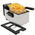 Deep Fryer Electric 1500W Non-Stick with Detachable Basket Adjustable Temperature Control for Home Cooking, Dining and Outdoor Meals