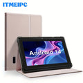 Android Tablet 7-Inch ITMEIPC with Android 14, Quad-Core CPU, 32GB Internal Storage and Protective Case