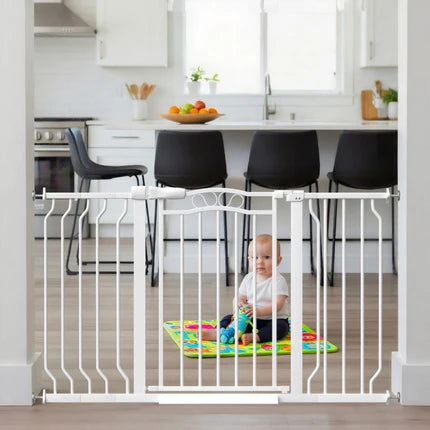 Walk-Through Pet Safety Gate 31“ Tall / 29.5"-53.1" / White