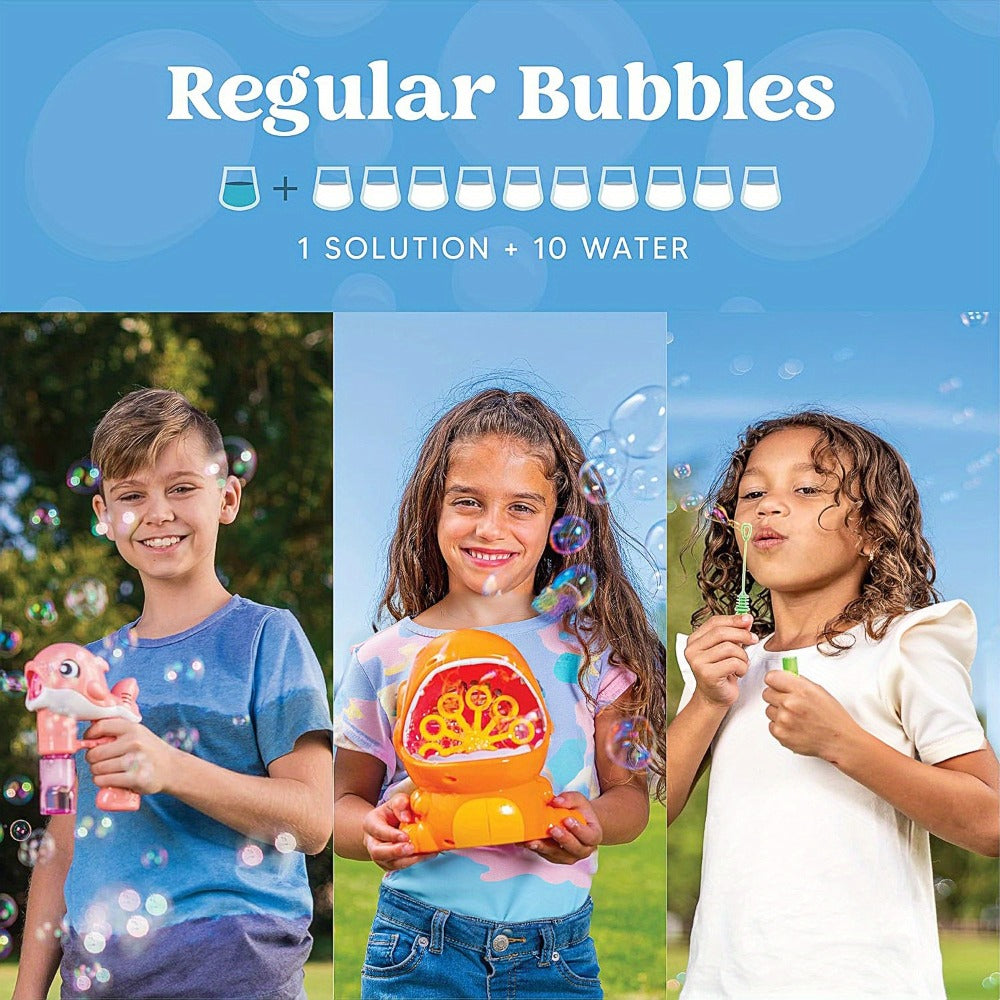32oz Bubble Solution Refill Concentrate, Makes 2.5 Gallons, Compatible with Bubble Machines, Wands & Blowers