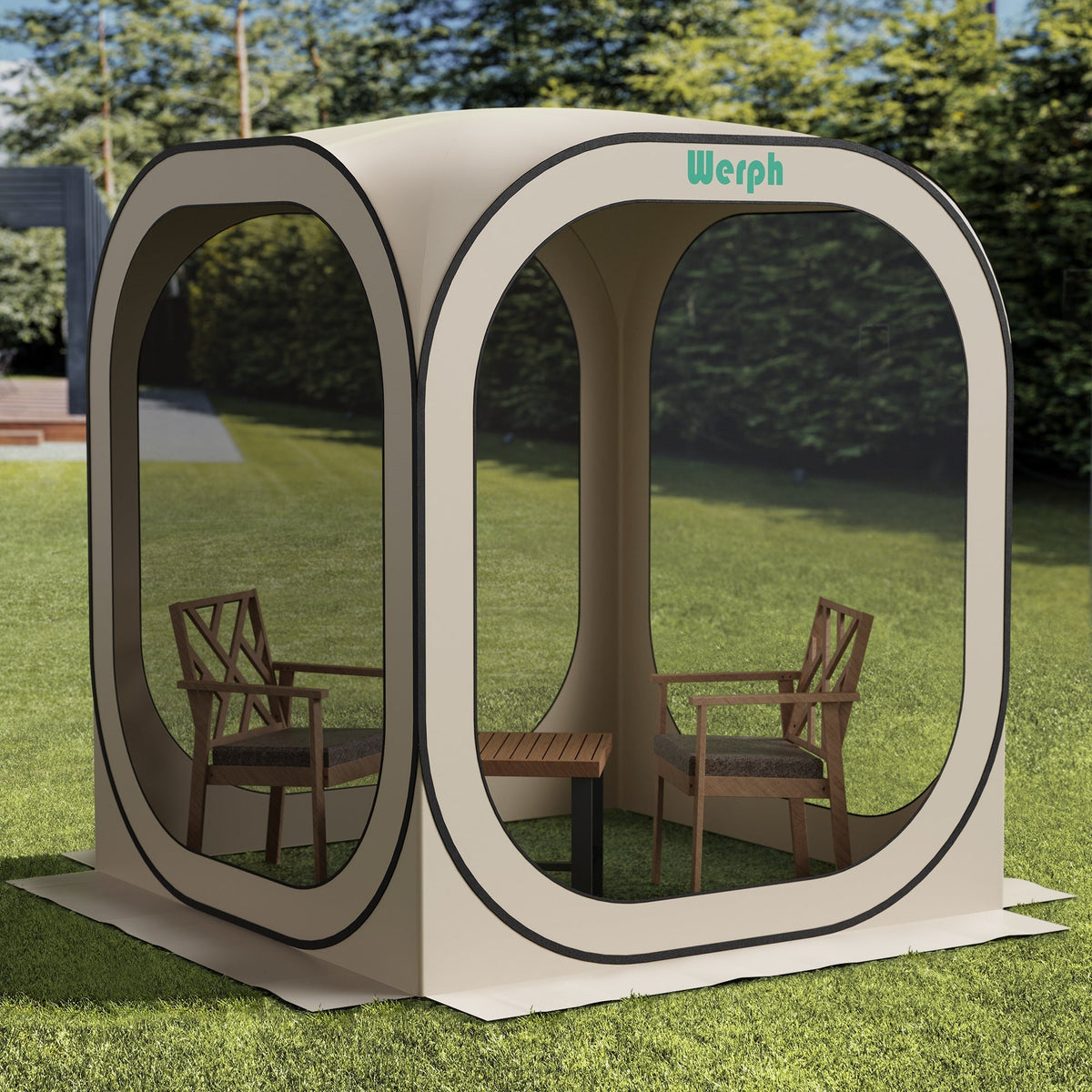 Gazebo Screen House 6x6ft Pop Up Canopy Mosquito Netting Backyard for Garden, Yard and Pest Management