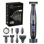 Women's Electric Bikini Trimmer Body Shaver Cordless Razor Replaceable Heads Facial Hair Eyebrow Nose Ear Hair Removal Sensitive Skin