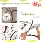 Cherry Blossom Fairy Light Garland 100 LED USB Powered, 180cm Artificial Flower String Lights for Wedding