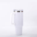 Insulated Tumbler 40oz with Handle & Straw Lid – Double-Wall Vacuum 304 Stainless Steel Travel Cup, Leakproof & Rustproof