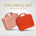 Hard Shell Makeup Travel Case Waterproof Pressure-Proof Portable Cosmetic Suitcase with Elastic Band Luggage Attachment Carry-On Organizer