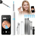 White Visual Ear Camera Tool with Built-In Light in Basic or Seven-Piece Accessory Configurations