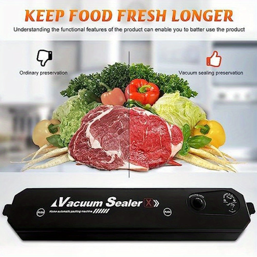 Food Vacuum Sealer Machine 1850W, Vacuum Sealer with 50 Vacuum Bags for Entryways, Bedrooms and Living Spaces