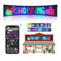 Programmable Flexible LED Matrix Panel Sign, App & Radio Controlled, Dynamic Scrolling Text Pattern & Animation