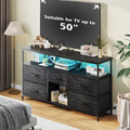 Fabric TV Stand, Media Console Cabinet for Practical Everyday Home Use