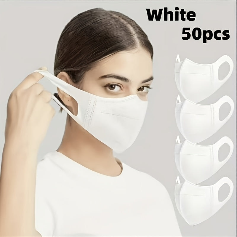 Face Mask - Disposable 50 Pack Breathable Wide Ear Loops Individually Wrapped Fashion - product detail view 17