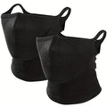 2-Pack Geometric Half Face Covers with Ear Loops in Three Color Pair Options for Outdoor and Seasonal Wear
