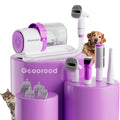 Pet Grooming Vacuum Kit with 2.5L Collection Cup, Electric Clipper, Hose and Four Pictured Tool Attachments