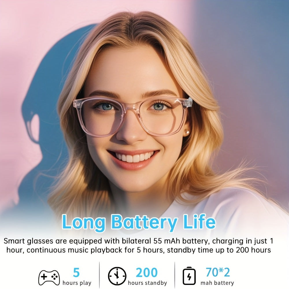 Fashion Sunglasses - Bluetooth Glasses Smart Audio Photochromic Lenses Anti Blue Light - product detail view 15