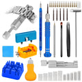 74-Piece Watch Repair Tool Kit with Spring Bar Tools, Link Pin Remover, 5-in-1 Screwdriver and Case Holder