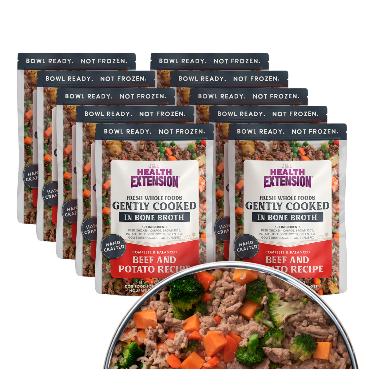 Gently Cooked Beef Dog Food 9 ounce / 10 Pack